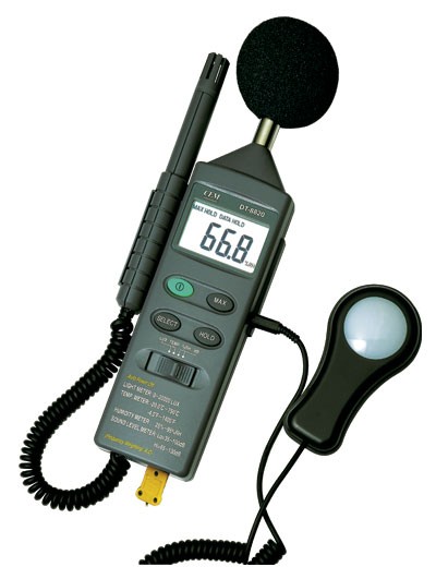 CEM DT-8820多功能环境测试仪|噪音计|照度计|温湿度计